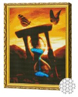 Pictura cu diamante după numere Art Gallery Premium Curgerea timpului GA84603