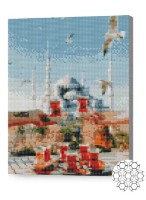 Pictura cu diamante după numere Art Gallery Premium Ceaiul turcesc XQB74865