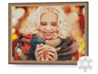 Pictura cu diamante după numere Art Gallery Premium Toamna caldă QB203639