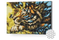 Pictura cu diamante după numere Art Gallery Premium Tigru fantastic și fluture XQB80594