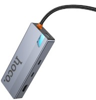 Док-станция Hoco HB52 Wow 8-in-1 Space Gray фото №2 — интернет-магазин Desire.md