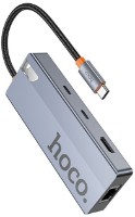 Док-станция Hoco HB52 Wow 8-in-1 Space Gray фото №3 — интернет-магазин Desire.md