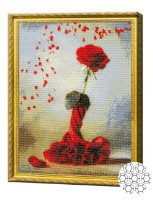 Pictura cu diamante după numere Art Gallery Premium Trandafir elegant GA83188