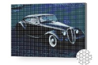 Pictura cu diamante după numere Art Gallery Premium Automobil retro elegant XQB84266