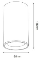 Спот GTV OS-TIP65115OKB-10 фото №3 — интернет-магазин Desire.md