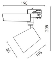 Sistem de iluminat pe șină GTV XLD-1560XLN-NB0 imaginea #2 — magazin online Desire.md