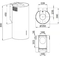 Вытяжка Backer Nona ELB W8035 White фото №5 — интернет-магазин Desire.md