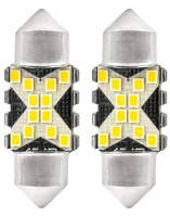 Lampa auto Amio Canbus Festoon C5W 12SMD 2016 31mm White (04235)