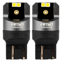 Lampa auto Amio Canbus PRO 7443 W21/5W 4x3030 SMD White (03591)