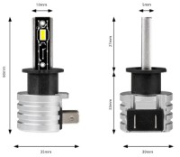 Автомобильная лампа Amio H mini 42W H3 (03330) фото №5 — интернет-магазин Desire.md