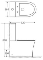 Унитаз Goxea GX-12002 фото №2 — интернет-магазин Desire.md