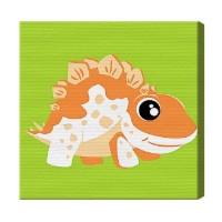 Tablou pe numere Art Gallery Premium Dinozaur portocaliu B095