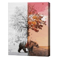 Tablou pe numere Art Gallery Premium Iarnă și toamnă GX41471 imaginea #1 — magazin online Desire.md