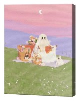 Tablou pe numere Art Gallery Premium Fantomă la picnic EX7873