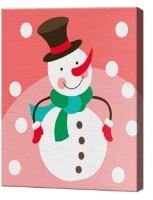Tablou pe numere Art Gallery Premium Om de zăpadă în pălărie CX4961