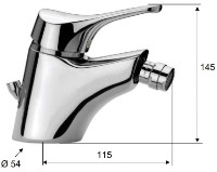 Смеситель для биде Pentagono Cuspide 102B4001CH1C фото №2 — интернет-магазин Desire.md