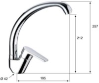 Смеситель для кухни Pentagono Grafo 115GE6003CH1C фото №2 — интернет-магазин Desire.md