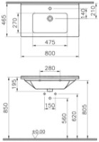Lavoar Vitra S50 (5408B003-0001) imaginea #2 — magazin online Desire.md