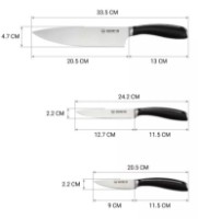 Набор ножей Polaris Stein-3SS фото №2 — интернет-магазин Desire.md
