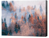 Tablou pe numere Art Gallery Premium Ceață în pădurea de toamnă GX39737 imaginea #1 — magazin online Desire.md
