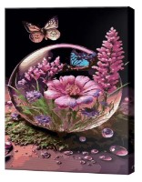 Tablou pe numere Art Gallery Premium Flori într-un balon GX46769 imaginea #1 — magazin online Desire.md