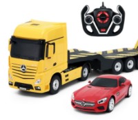Jucărie teleghidată Rastar 1:24 Mercedes-Benz Antos Yellow (74920)
