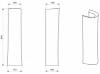 Piedestal lavoar Santek Bit (1WH110595) imaginea #2 — magazin online Desire.md