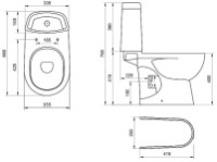 Vas WC Santek Ostin (1WH501856) imaginea #2 — magazin online Desire.md