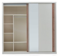 Dulap cu uşi glisante Dogtas Mayer 3200377063 White/Oak imaginea #3 — magazin online Desire.md