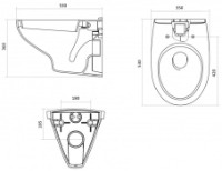 Rezervor WC îngropat cu cadru Santek PEC Boreal WC (1WH302464) imaginea #4 — magazin online Desire.md