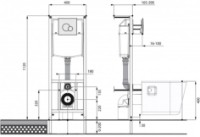 Rezervor WC îngropat cu cadru Santek PEC Boreal WC (1WH302464) imaginea #5 — magazin online Desire.md