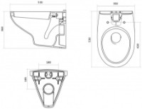 Rezervor WC îngropat cu cadru Santek PEC Boreal WC (1WH501775) imaginea #4 — magazin online Desire.md