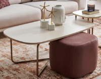 Măsuţă cafea Dogtas Nicole 3200394921 Cream/Bronze imaginea #2 — magazin online Desire.md