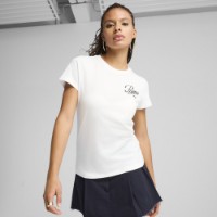 Женская футболка Puma Ess Script Tee Puma White, s.M фото №2 — интернет-магазин Desire.md