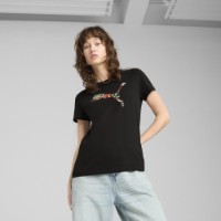 Tricou de dame Puma Graphics Floral Logo Puma Black, s.XS imaginea #2 — magazin online Desire.md