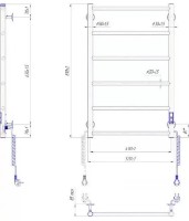 Полотенцесушитель Mario Classic HP-I 800x530/75 Right фото №4 — интернет-магазин Desire.md
