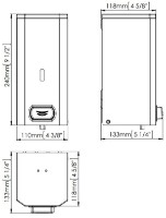 Дозатор жидкого мыла Mediclinics DJF0032 White Epoxy фото №2 — интернет-магазин Desire.md