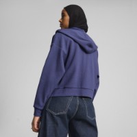 Женская толстовка Puma Her Crop Full-Zip Hoodie Blue Crystal, s.L фото №3 — интернет-магазин Desire.md