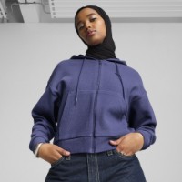 Женская толстовка Puma Her Crop Full-Zip Hoodie Blue Crystal, s.S фото №2 — интернет-магазин Desire.md
