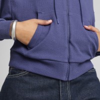 Женская толстовка Puma Her Crop Full-Zip Hoodie Blue Crystal, s.S фото №4 — интернет-магазин Desire.md