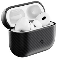 Husă pentru căști Pitaka AirPods Pro/Pro 2 Case Black/Grey Twill imaginea #3 — magazin online Desire.md