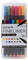 Маркеры Mont Marte Fine Liner Soft Grip Signature 12 Color (MMPM0002) фото №1 — интернет-магазин Desire.md