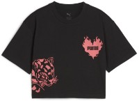 Tricou pentru copii Puma Ess Graphic Short Length Tee Iiii G Puma Black, s.140