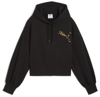 Женская толстовка Puma Wardrobe Ess Leo Luxe Graphic Hoodie Puma Black, s.M фото №1 — интернет-магазин Desire.md