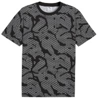 Tricou bărbătesc Puma Ess Logo Lab Aop Tee Puma Black, s.L imaginea #1 — magazin online Desire.md