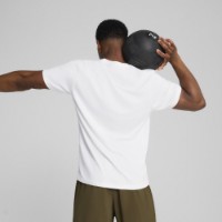 Tricou bărbătesc Puma M Tad Essentials Texture Poly Tee Puma White, s.L imaginea #3 — magazin online Desire.md