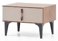 Noptieră Dogtas Nova 3200389504 Walnut/Cappuccino/Black