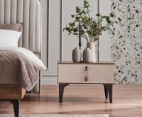 Noptieră Dogtas Nova 3200389504 Walnut/Cappuccino/Black imaginea #3 — magazin online Desire.md