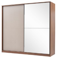 Dulap cu uşi glisante Dogtas Nova 3200389560 Walnut/Cappuccino