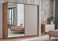 Dulap cu uşi glisante Dogtas Nova 3200389560 Walnut/Cappuccino imaginea #6 — magazin online Desire.md